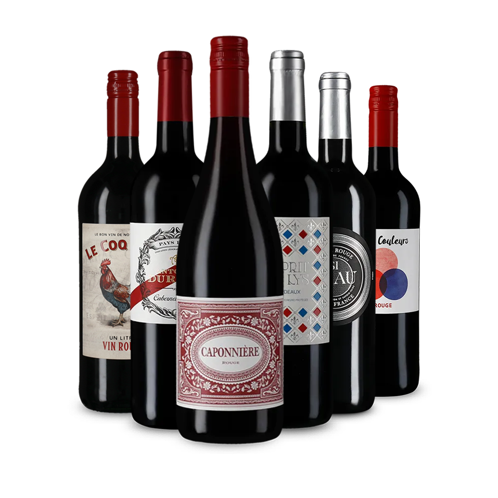 Francia vörösbor-gyöngyszemek kóstolócsomagban