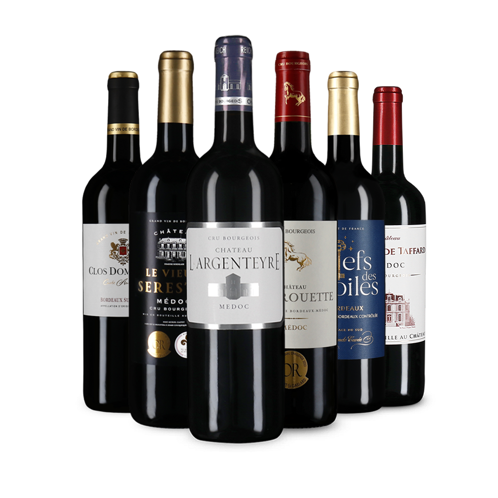 Bordeaux-i vörösbor-gyöngyszemek – Gold