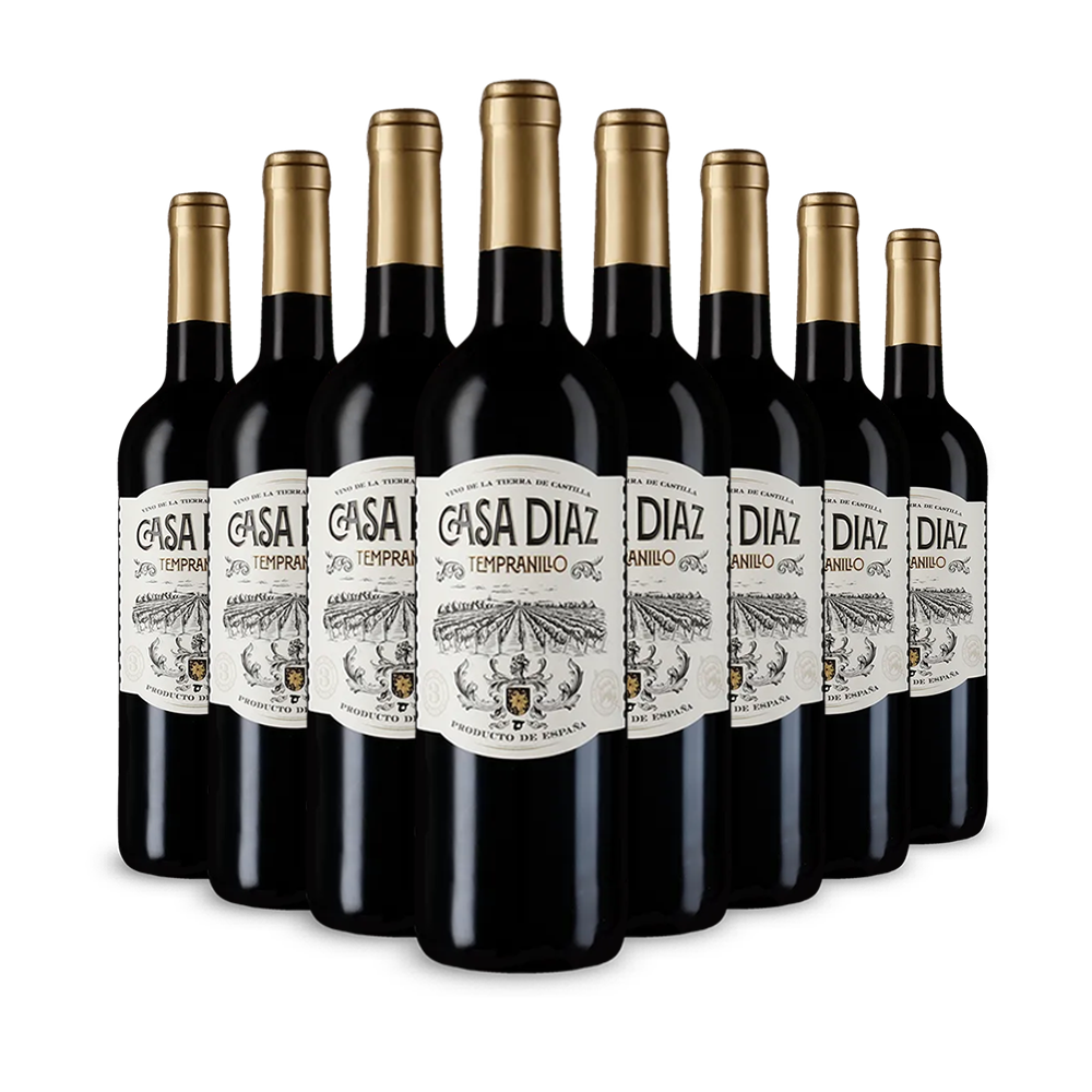 8 palack Tempranillo 2023 – Gold