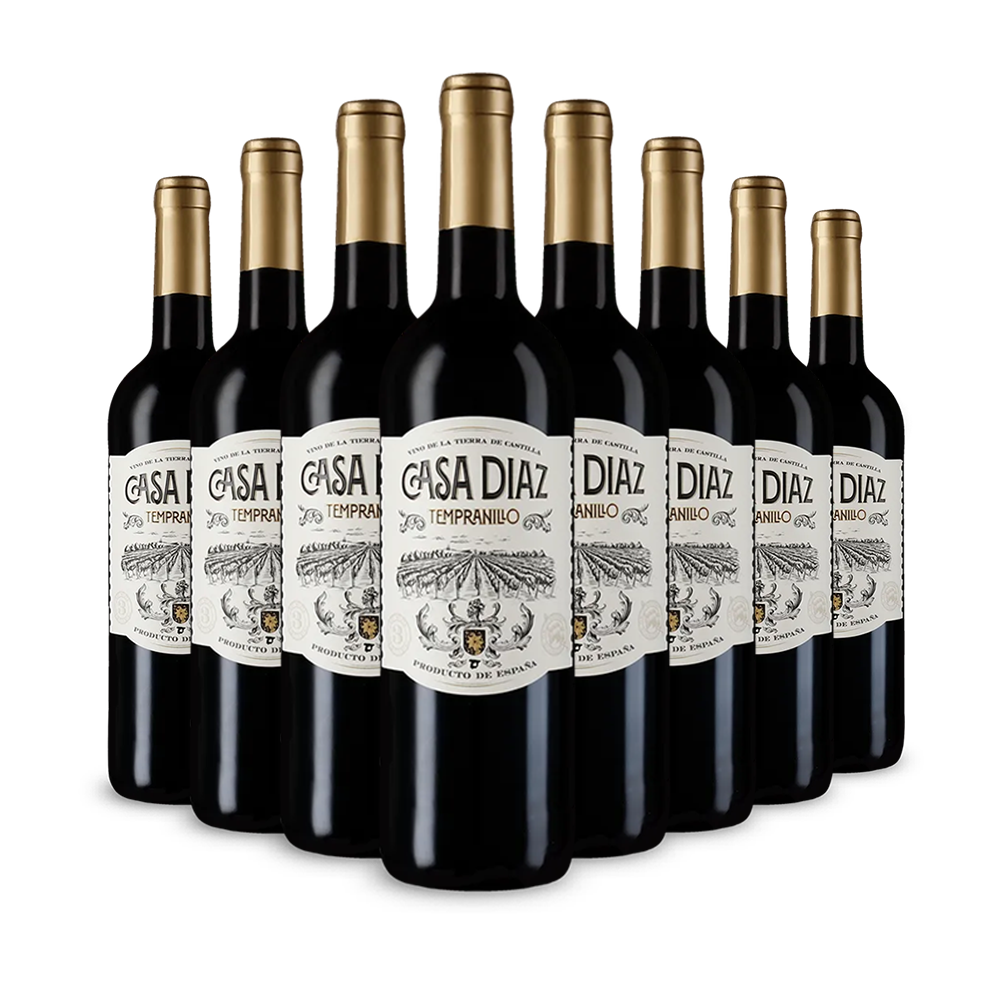 8 palack Tempranillo 2023 – Gold