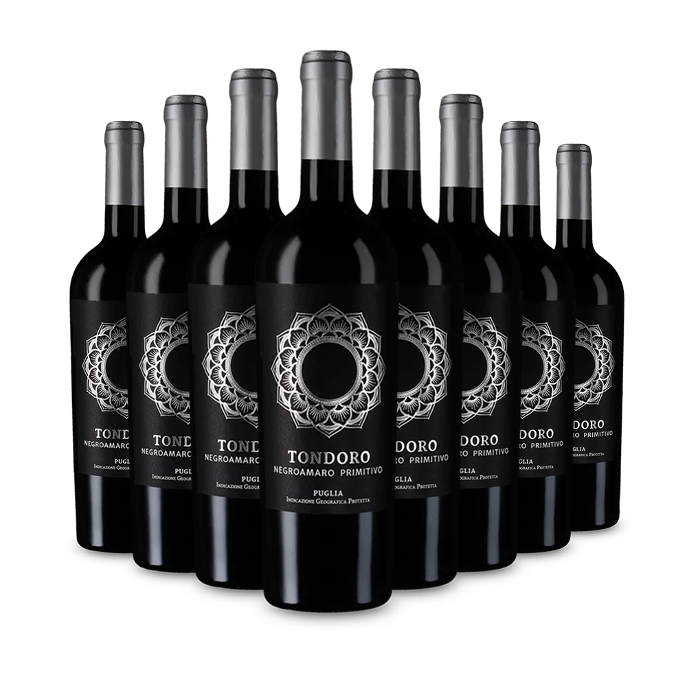 8 palack Tondoro Negroamaro Primitivo 2023 – Gold