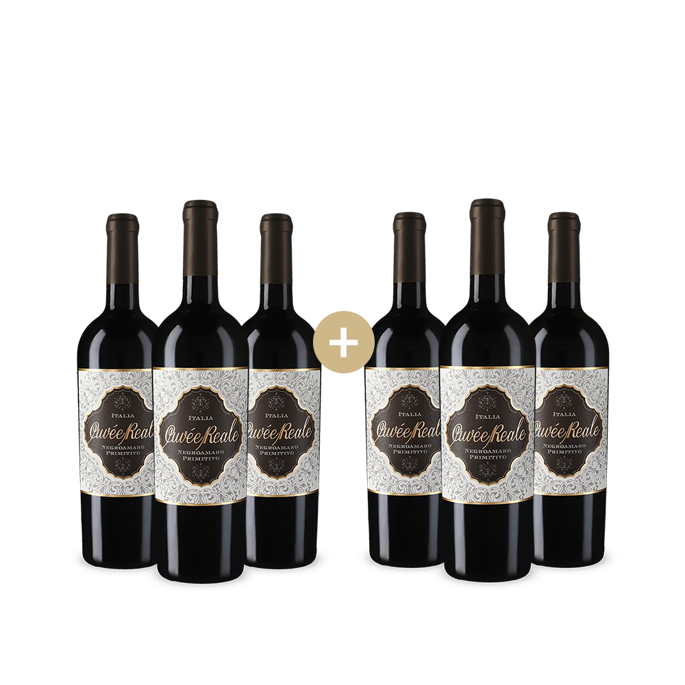 3+3 palack Cuvée Reale Negroamaro Primitivo 2024 – Gold