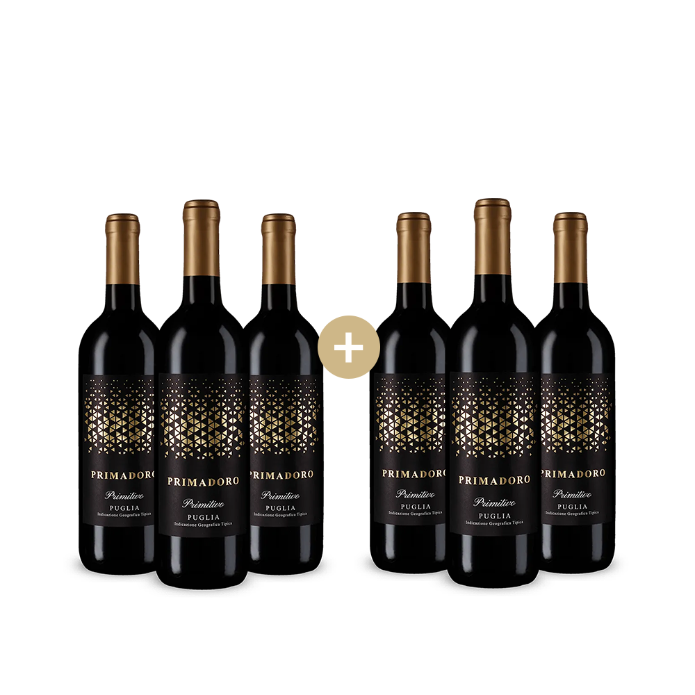 3+3 palack Primadoro Primitivo 2024 – Gold