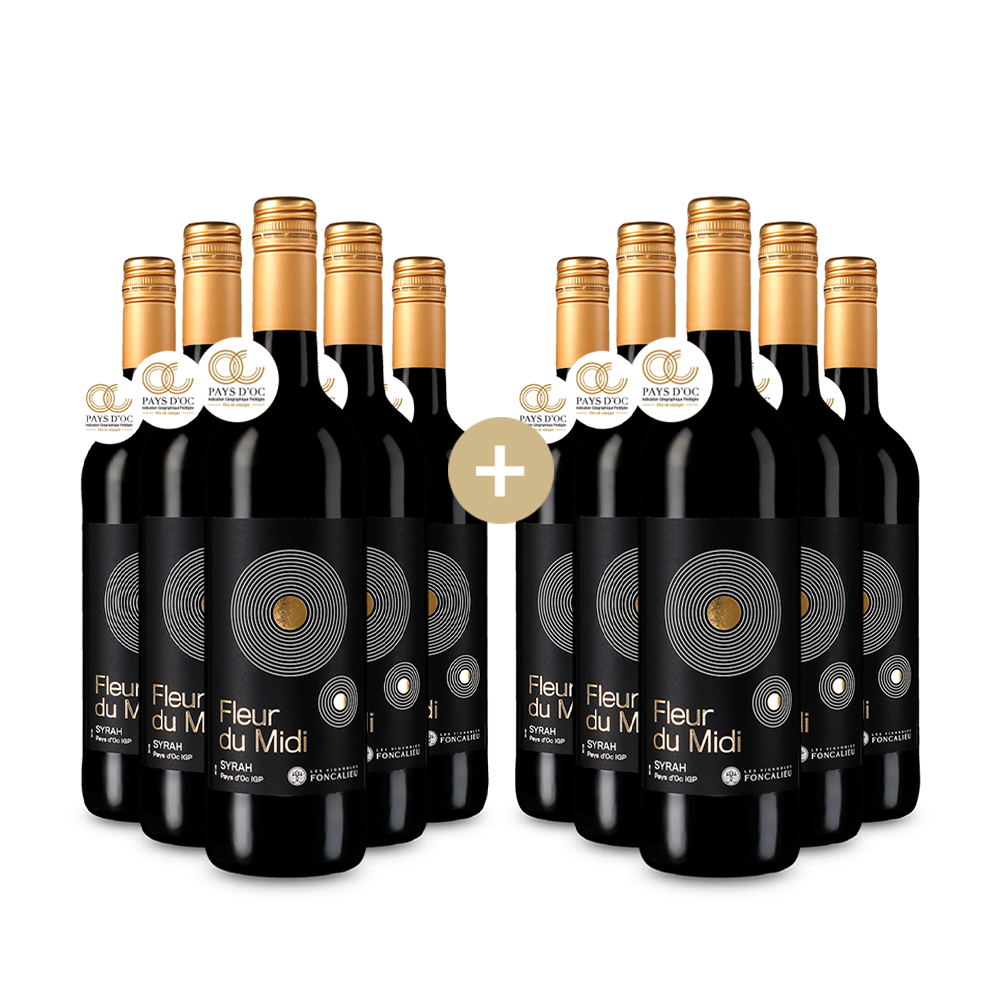 5+5 palack Fleur du Midi Syrah 2023 – Gold