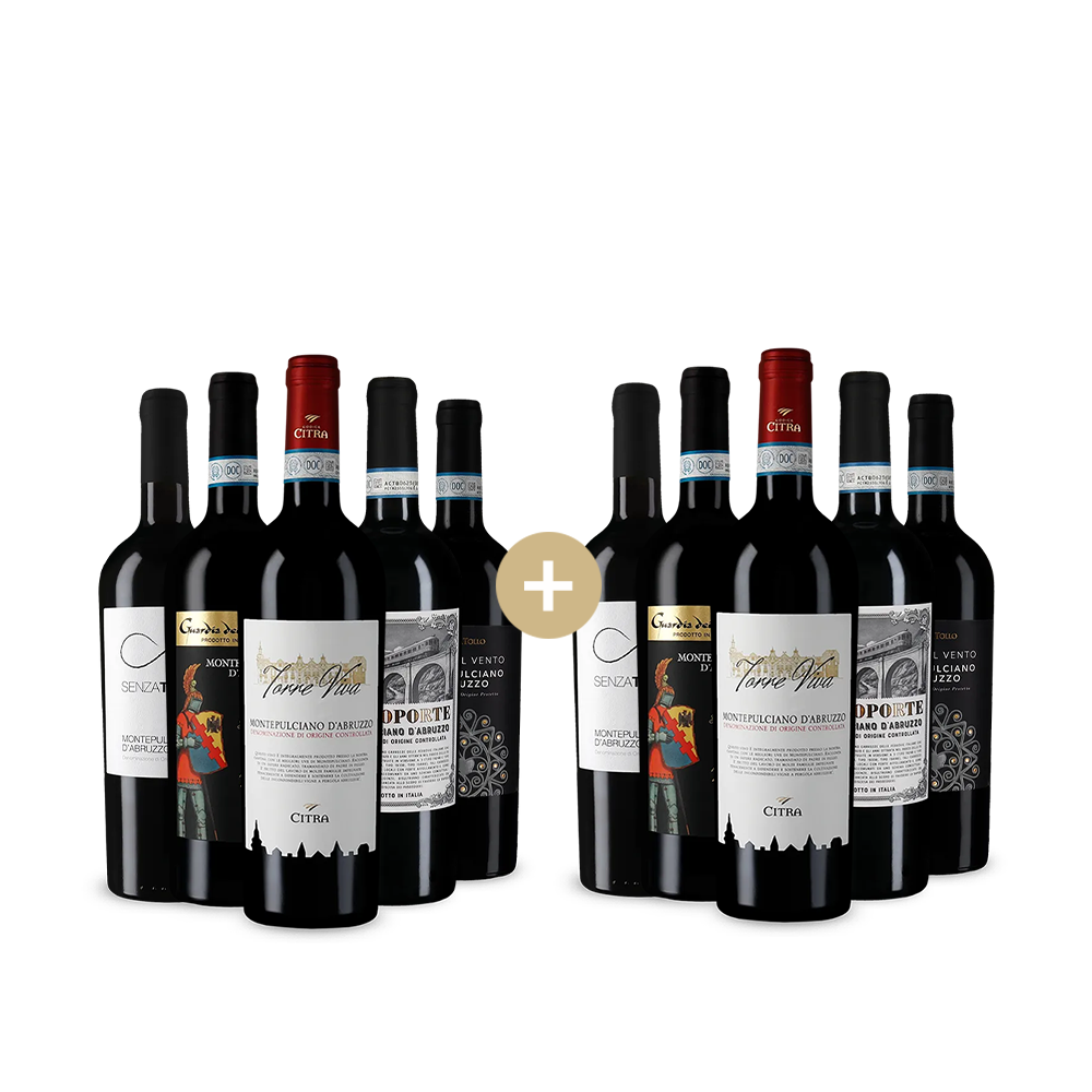 5+5 palack Montepulciano d'Abruzzo: A kedvenceink – Gold