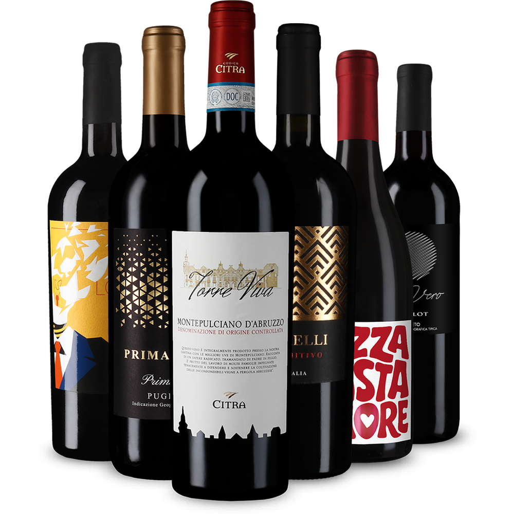 Imádnivaló olasz vörösborok kóstolócsomagban