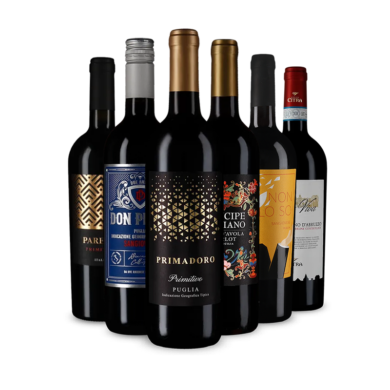 Imádnivaló olasz vörösborok kóstolócsomagban