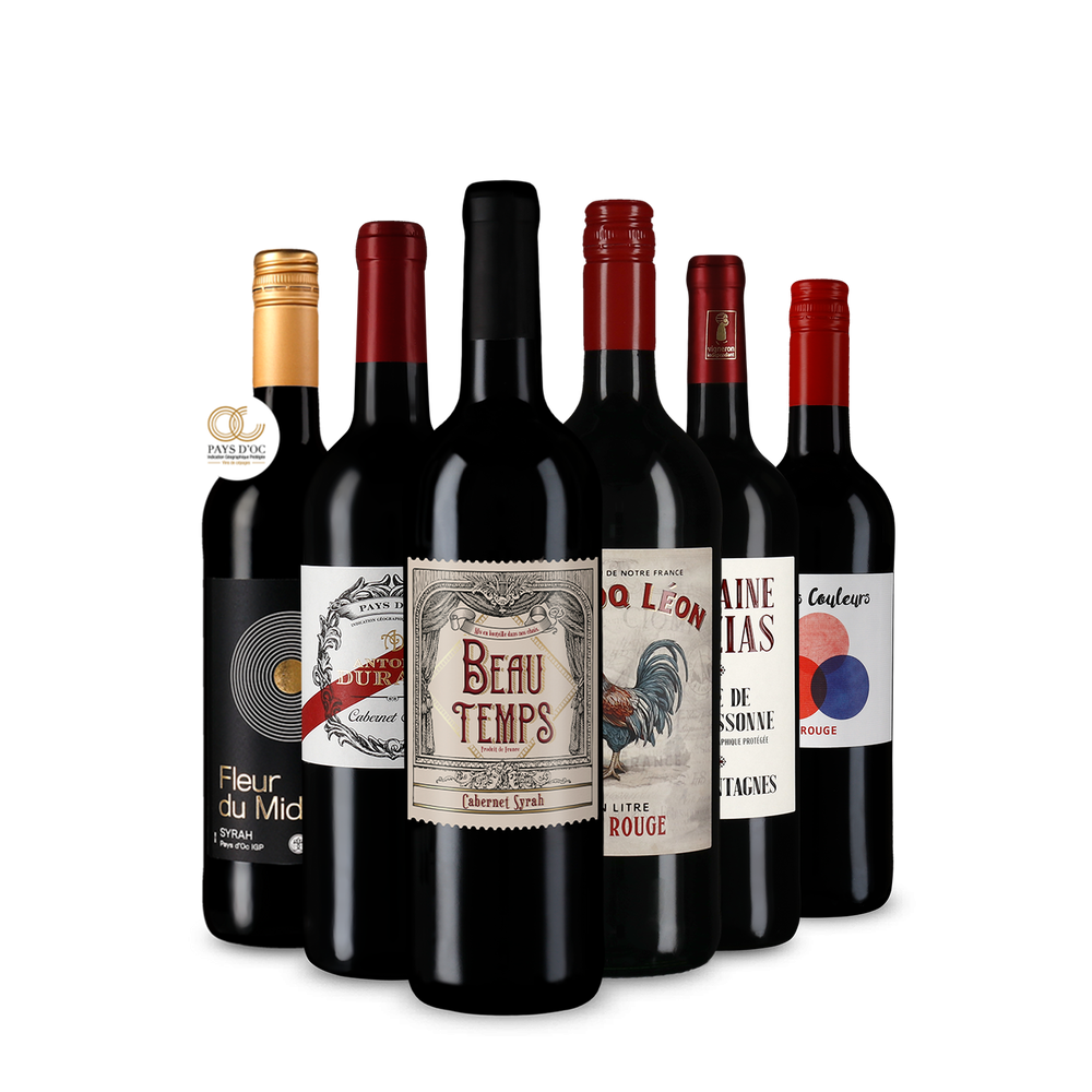 Francia vörösbor-gyöngyszemek kóstolócsomagban