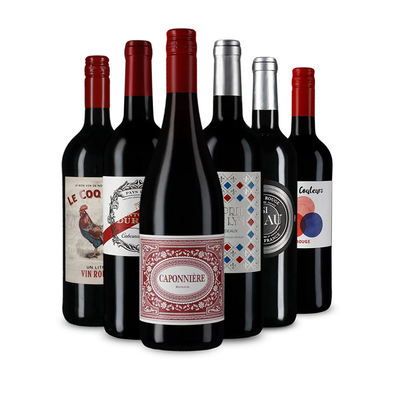 Francia vörösbor-gyöngyszemek kóstolócsomagban