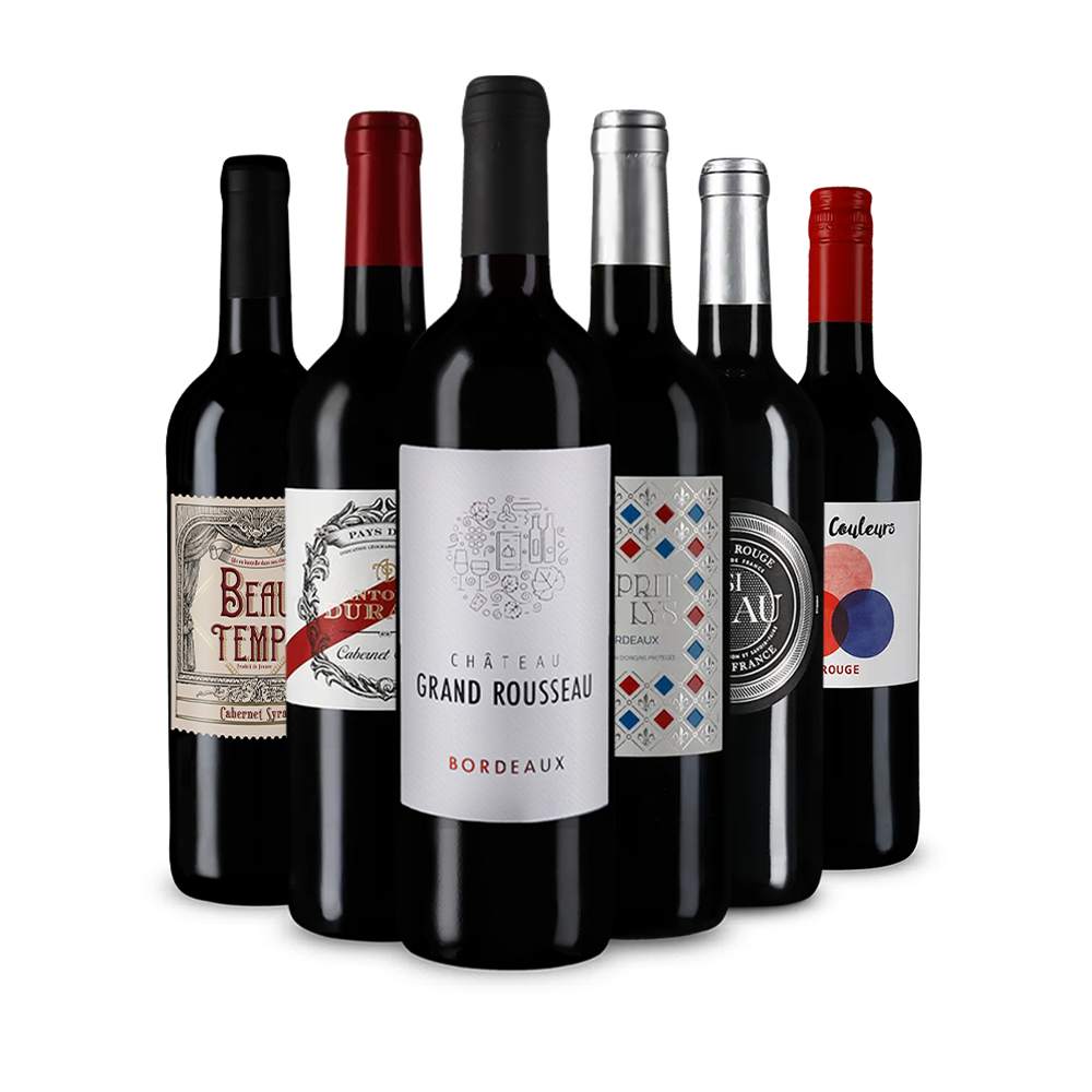 Francia vörösbor-gyöngyszemek kóstolócsomagban