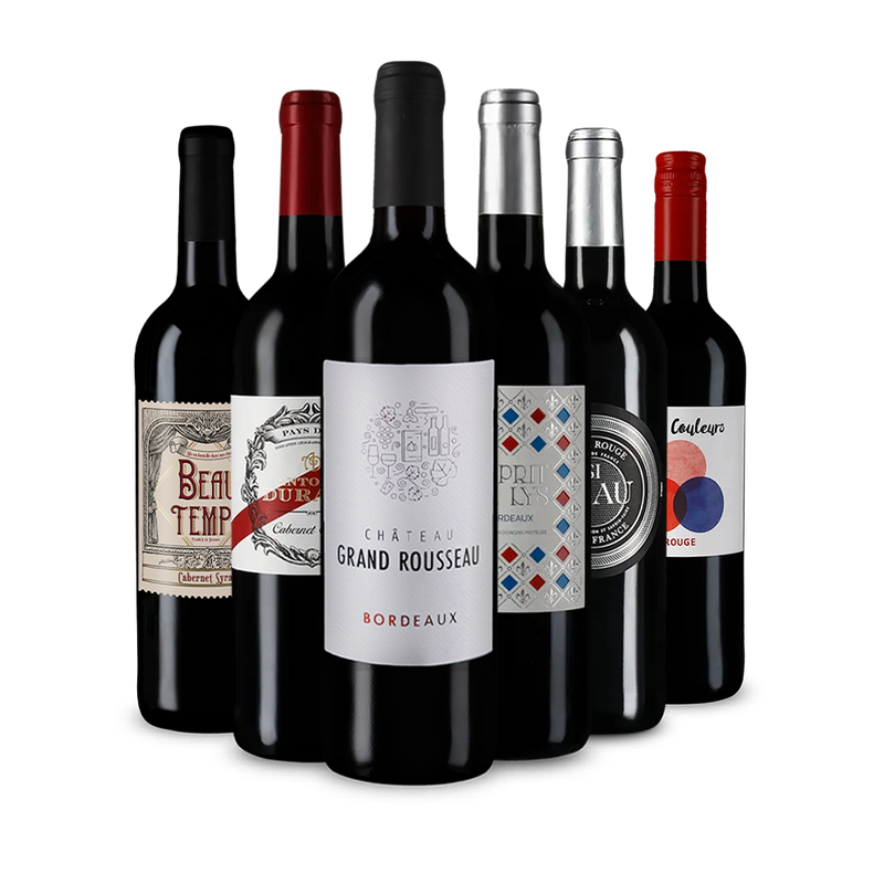 Francia vörösbor-gyöngyszemek kóstolócsomagban