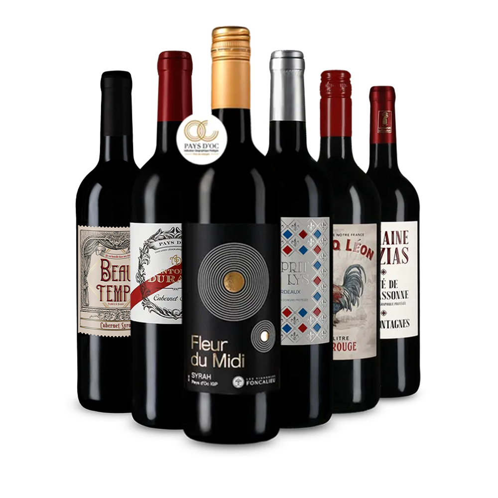 Francia vörösbor-gyöngyszemek kóstolócsomagban