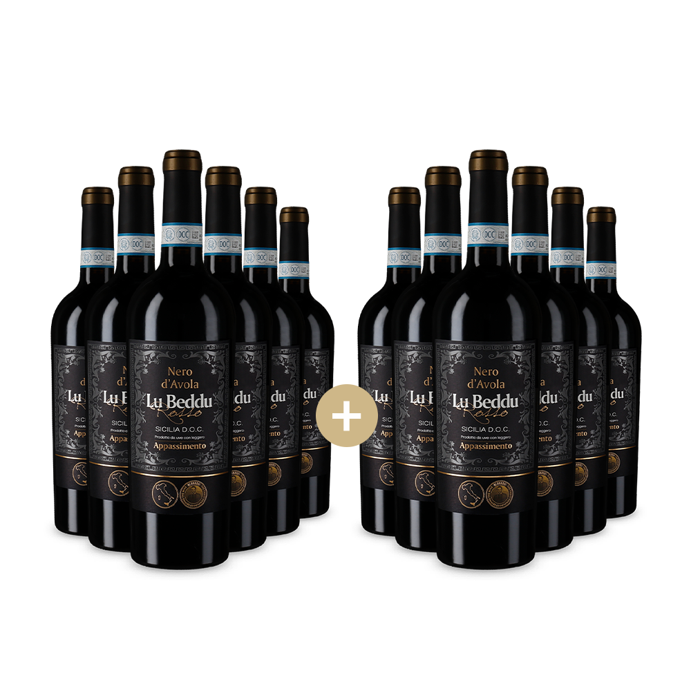 6+6 palack Nero d’Avola Sicilia Appassimento 2022 – Gold