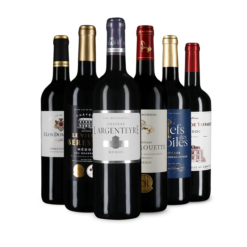 Bordeaux-i vörösbor-gyöngyszemek – Gold