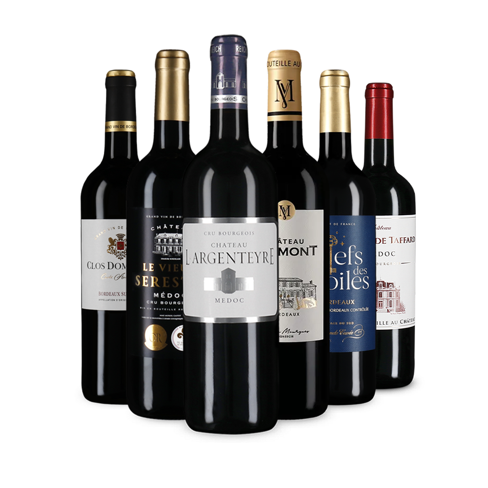 Bordeaux-i vörösbor-gyöngyszemek – Gold