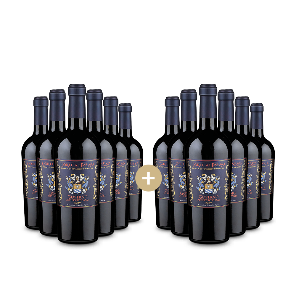 6+6 palack Corte al Passo Governo All'Uso Toscano 2023 – Gold