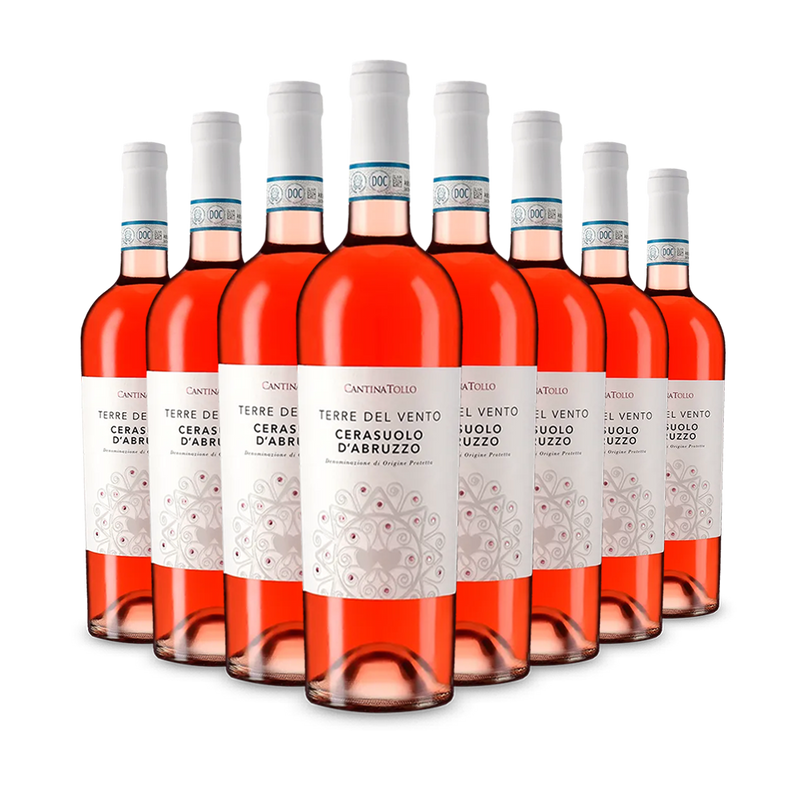 8 palack Terre del Vento Cerasuolo d'Abruzzo Rosato 2024 – Gold