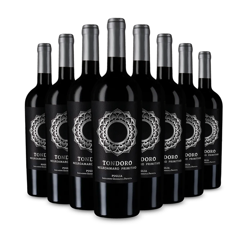 8 palack Tondoro Negroamaro Primitivo 2023 – Gold