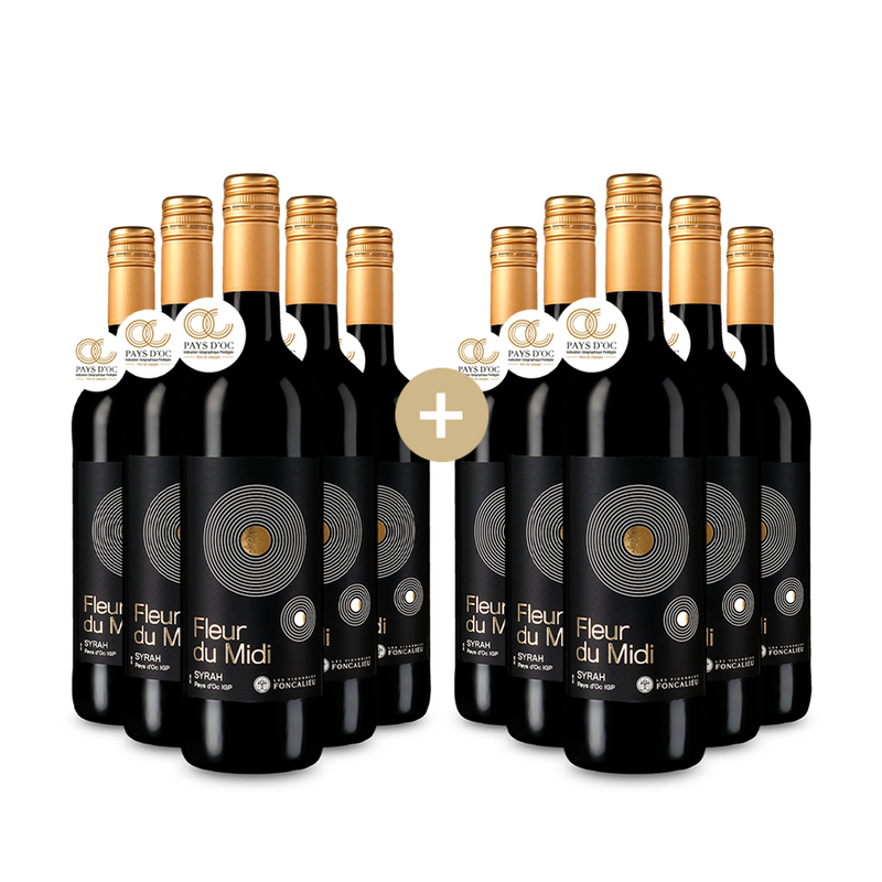 5+5 palack Fleur du Midi Syrah 2023 – Gold