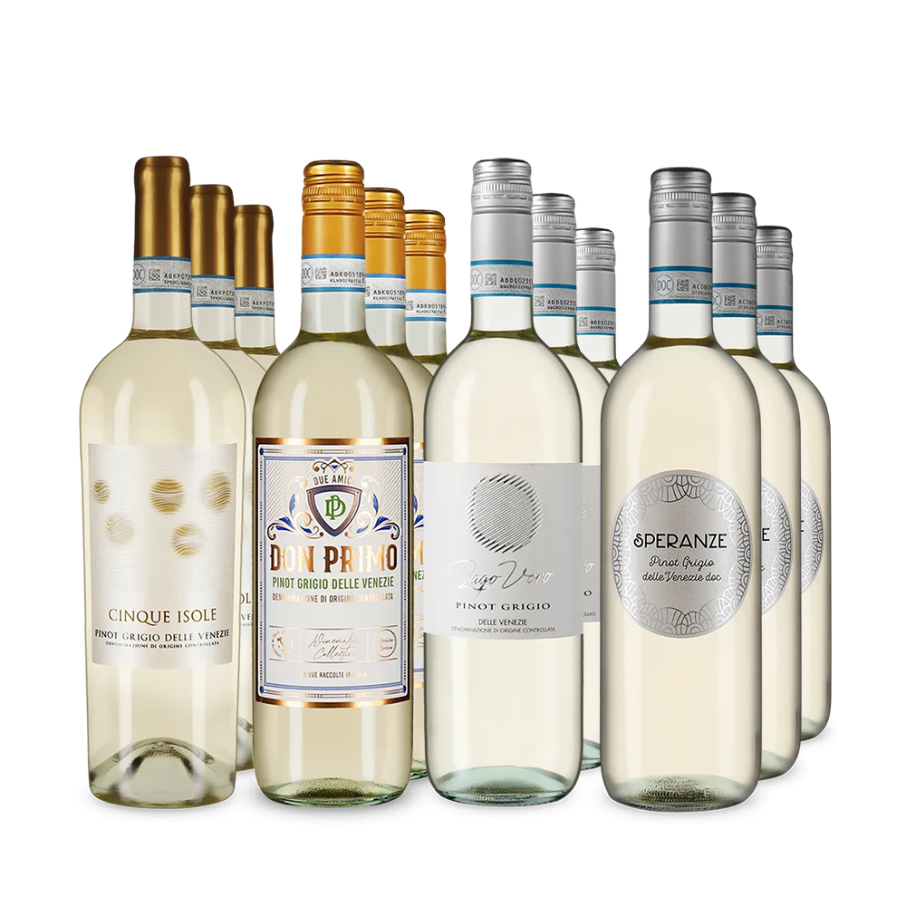 Aranyérmes pinot grigio sztárok Venetóból 4x3-as csomagban – Gold