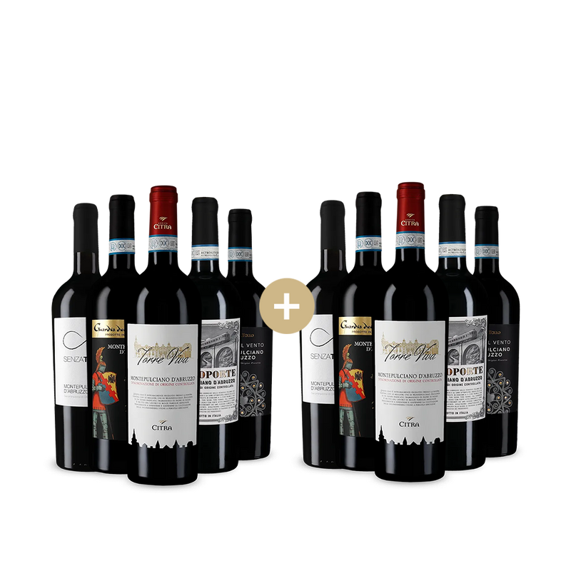5+5 palack Montepulciano d'Abruzzo: A kedvenceink – Gold