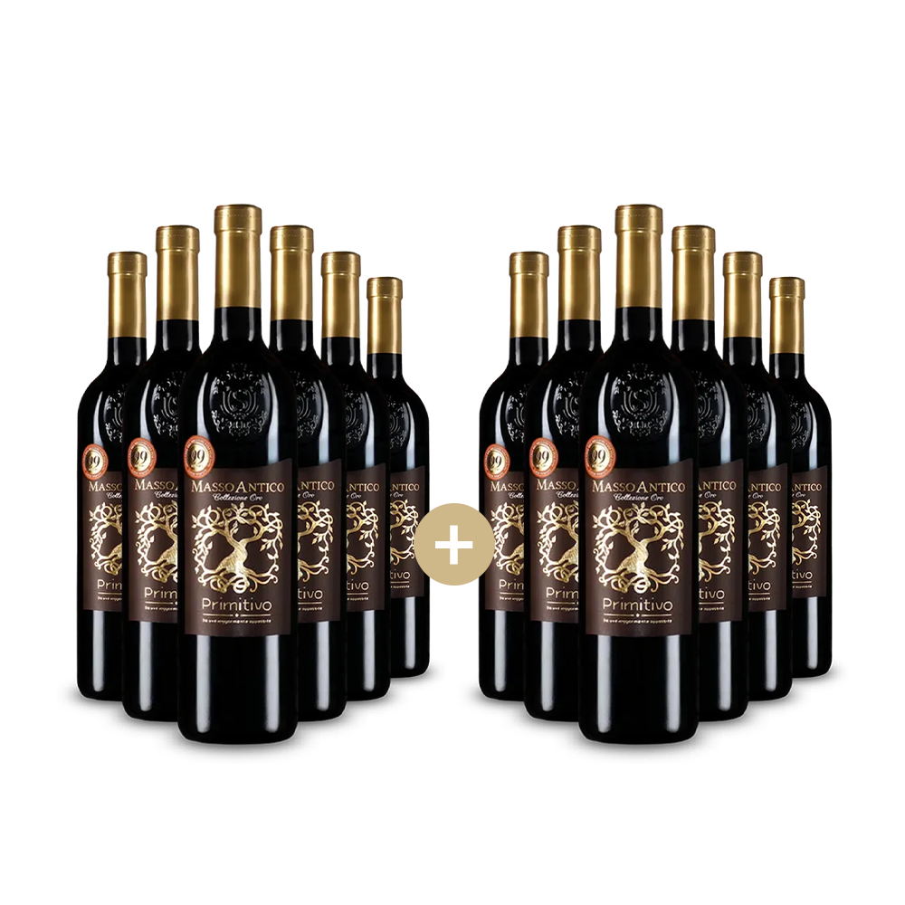 6+6 palack Masso Antico Primitivo Appassite Collezione Oro 2024 – Gold