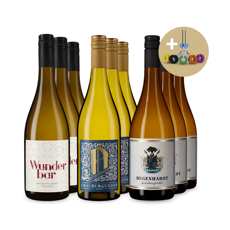 Aranyérmes szürkebarátslágerek + borospohár-jelölők – Gold