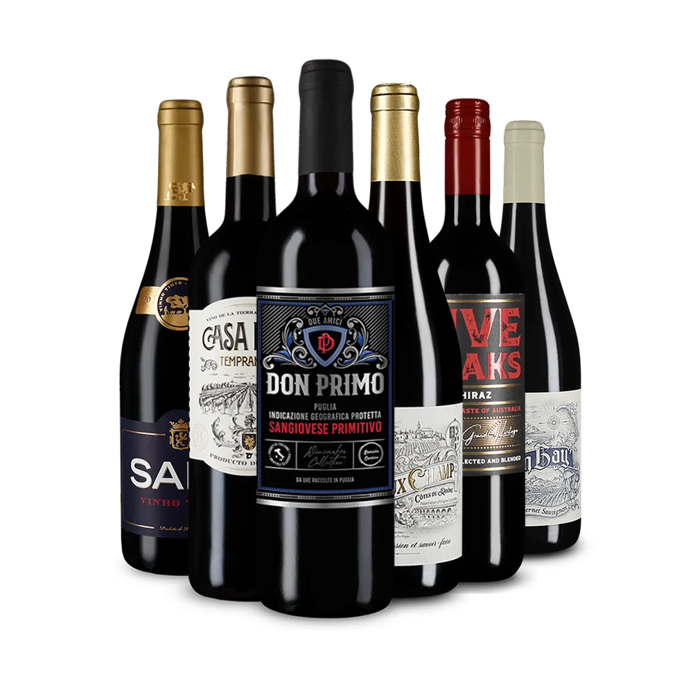 A 2025-ös év vörösborai 6-os kóstolócsomagban