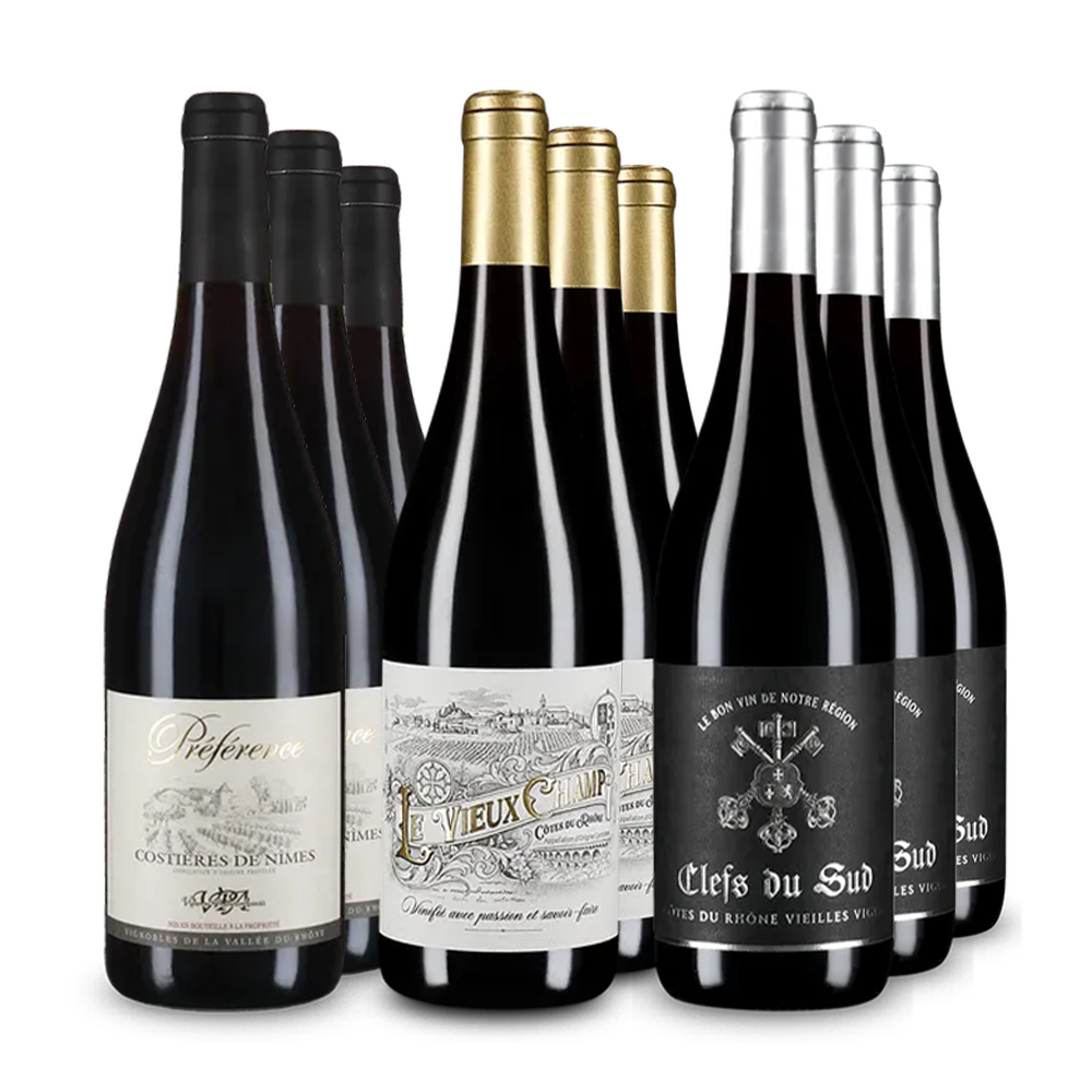 Rhône-i vörösborok: A slágerek 3x3-as csomagban – Gold