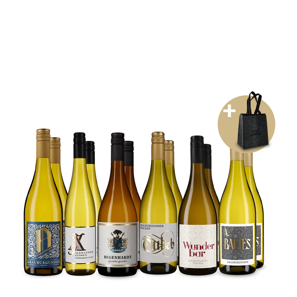 Pfalzi szürkebarát slágerek nagy 6x2-es csomagban + 6-os hordtáska filcből – Gold