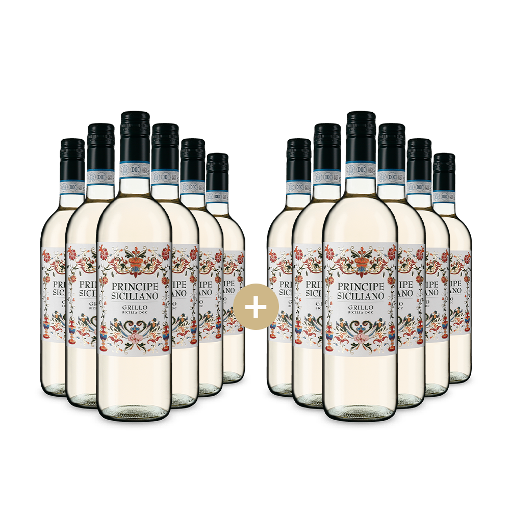 6+6 palack Grillo Sicilia 2025 – Gold