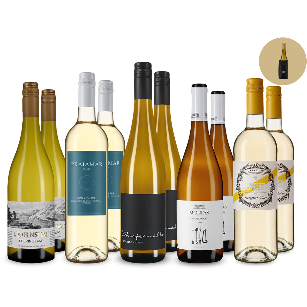 Nemzetközi fehérborslágerek 5x2-es csomagban + hűtőmandzsetta