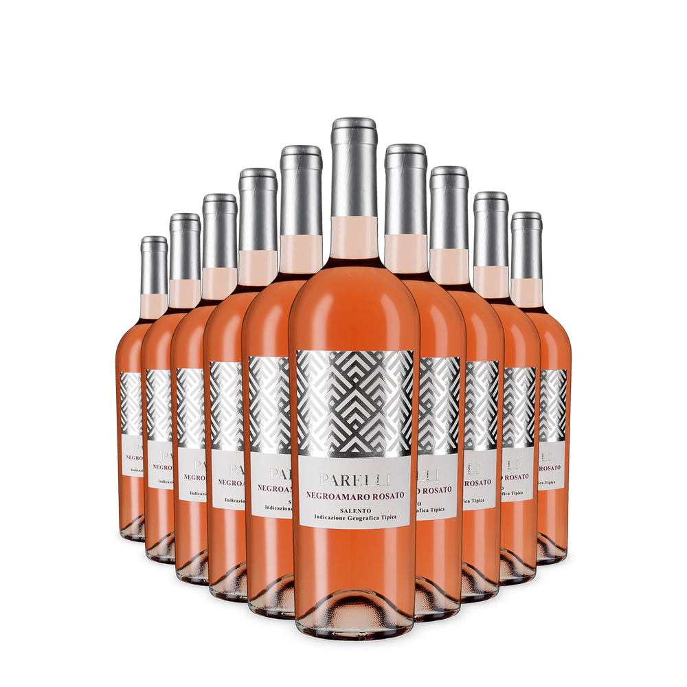 10 palack Parelli Negroamaro Rosato 2025