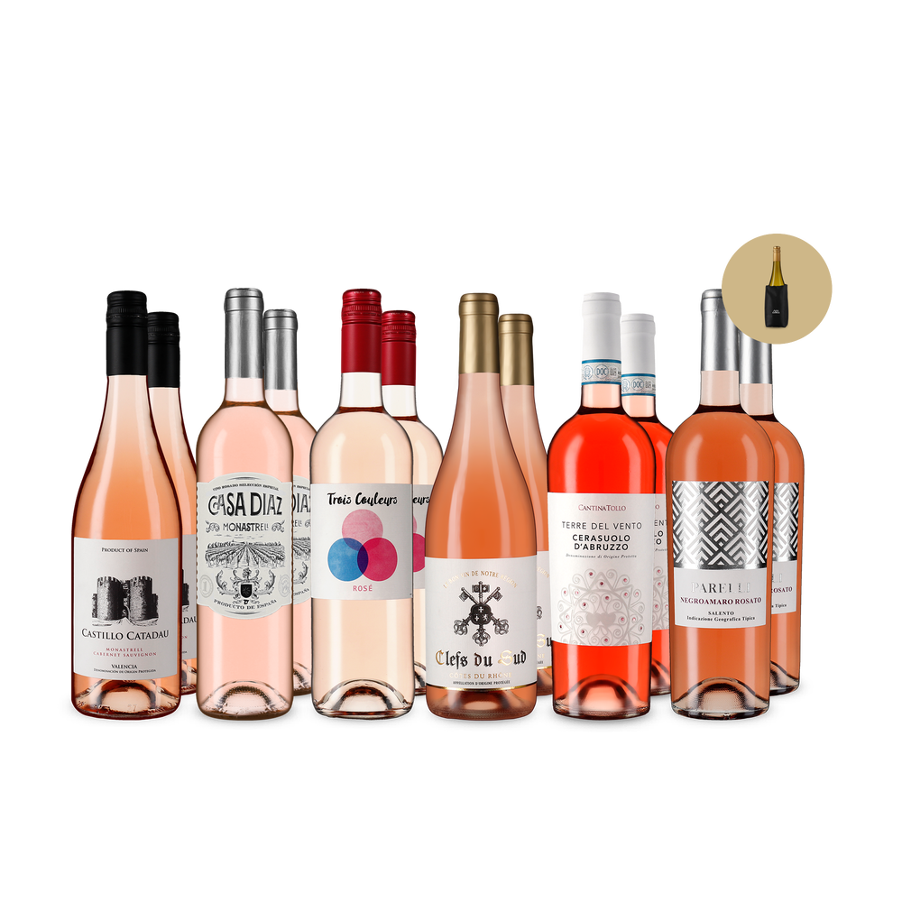 6x2 Rosé válogatás kedvezményes áron + palackhűtő