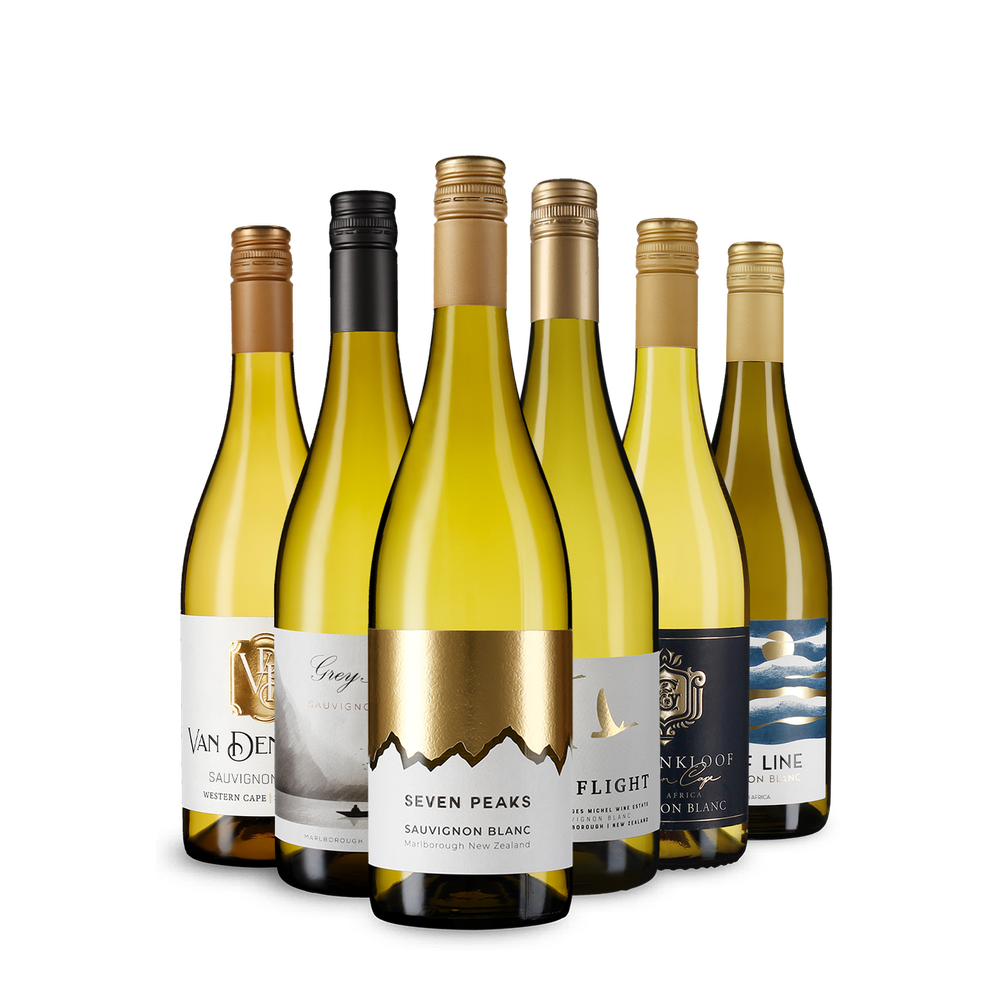 6x1 Sauvignon Blanc sokszínűség Új-Zélandról és Dél-Afrikából