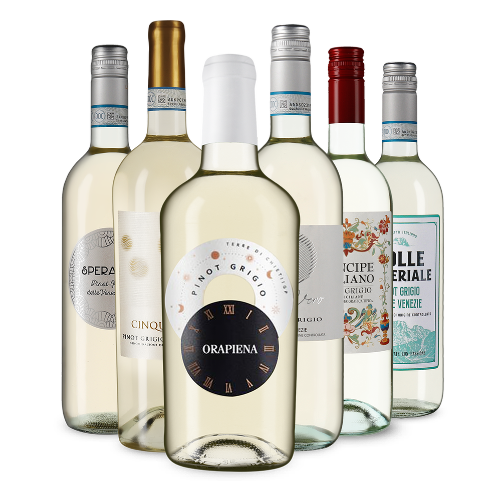 6x1 Pinot Grigio: Fedezze fel az olasz sokszínűséget