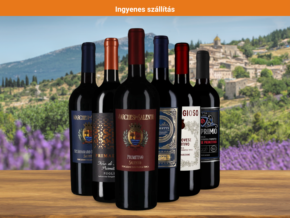 6x1 Primitivo: olasz élvezet kedvezményes áron